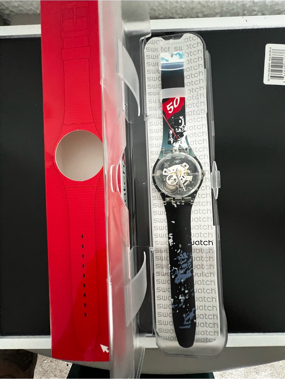 Swatch X you Super RARE Apollo 50th anniversary astronaut Watch brand new - Picture 2 of 6